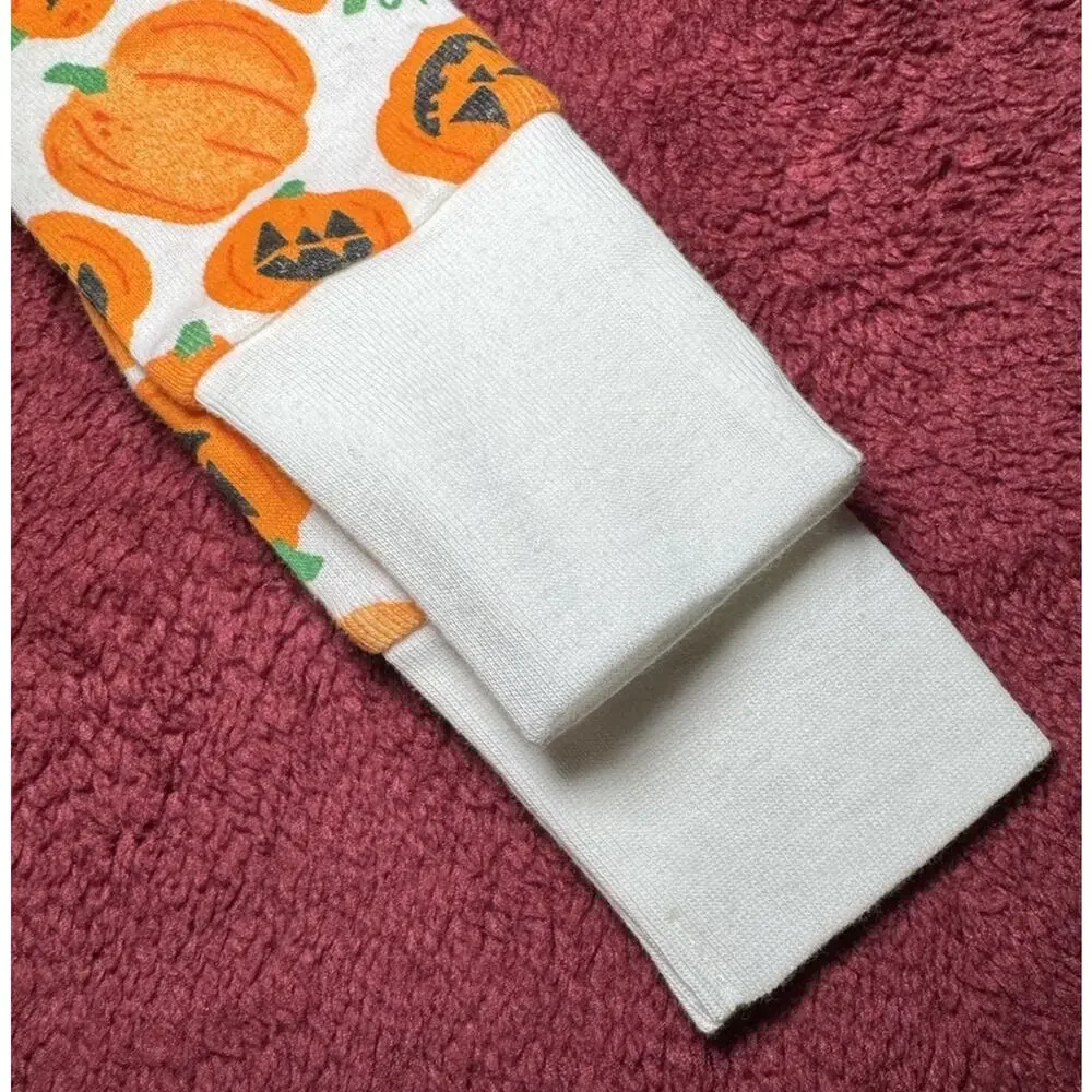 Old Navy Pajama Set W/ Pumpkin Print Unisex Size 6 New with Tags Halloween